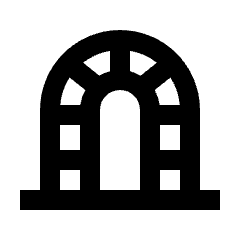 Tunnel Icon from Sharp Line - Streamline Material Set