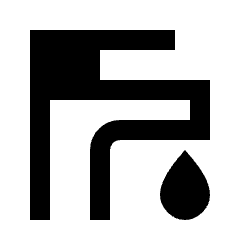 Water Tap Icon from Sharp Line - Material Pro Set