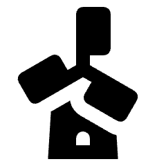 Windmill Fill Icon from Outlined Fill - Streamline Material Set