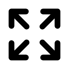 Zoom Out Map Icon from Rounded Line - Material Pro Set