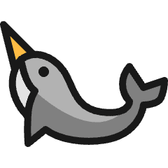 Marine Mammal Dolphin 2 Icon from Ultimate Colors Set