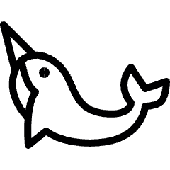 Marine Mammal Dolphin 2 Icon from Ultimate Light Set