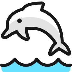 Marine Mammal Dolphin Icon from Ultimate Colors Set