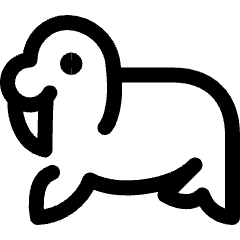 Marine Mammal Seal Body Icon from Ultimate Regular Set