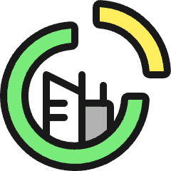 Real Estate Market Building Icon from Ultimate Colors Set