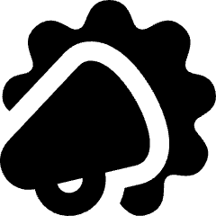 Advertising Megaphone Icon from Flex Solid Set