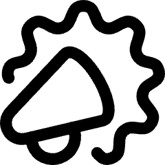 Advertising Megaphone Icon from Flex Line Set