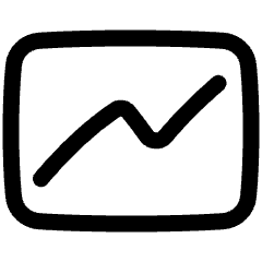 Analytics Board Icon from Plump Line Set