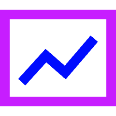 Analytics Board Icon from Sharp Neon Set