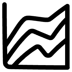 Analytics Graph Lines Icon from Plump Line Set