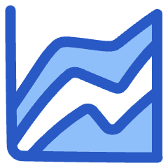 Analytics Graph Lines Icon from Plump Duo Set