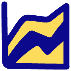 Analytics Graph Lines Icon from Plump Pop Set