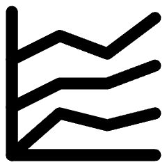 Analytics Graph Lines Icon from Core Line Set