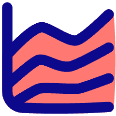 Analytics Graph Lines Icon from Flex Pop Set