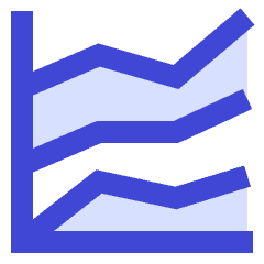 Analytics Graph Lines Icon from Sharp Duo Set