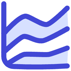 Analytics Graph Lines Icon from Flex Duo Set