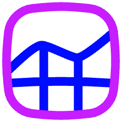 Analytics Graph Net Icon from Flex Neon Set