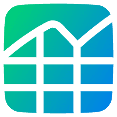 Analytics Graph Net Icon from Plump Gradient Set