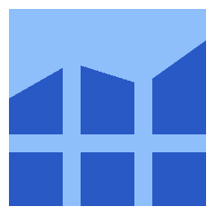 Analytics Graph Net Icon from Sharp Flat Set