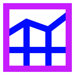 Analytics Graph Net Icon from Sharp Neon Set