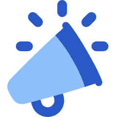 Announcement Megaphone Icon from Plump Flat Set