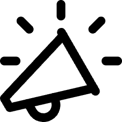 Announcement Megaphone Icon from Core Line Set