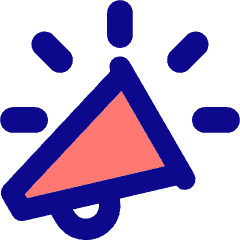 Announcement Megaphone Icon from Core Pop Set