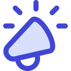 Announcement Megaphone Icon from Flex Duo Set