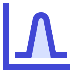 Bell Curve Chart Icon from Sharp Duo Set