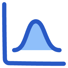 Bell Curve Chart Icon from Plump Duo Set
