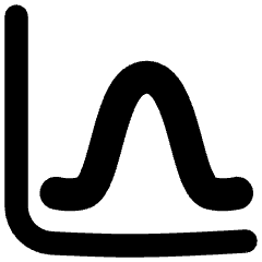 Bell Curve Chart Icon from Flex Remix Set