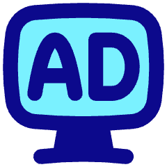 Broadcast Advertising Monitor Icon from Flex Pop Set