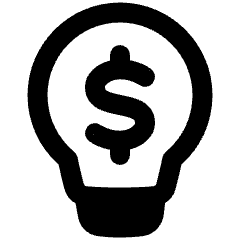 Business Idea Money Icon from Plump Remix Set