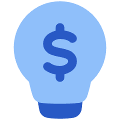 Business Idea Money Icon from Plump Flat Set