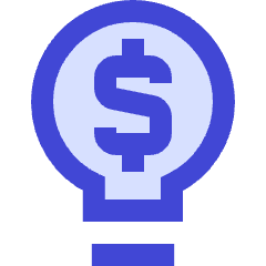 Business Idea Money Icon from Sharp Duo Set