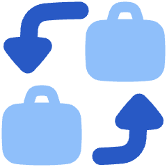 Business To Business Icon from Plump Flat Set