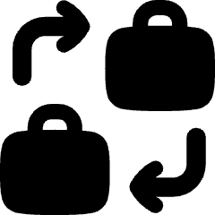 Business To Business Icon from Flex Solid Set