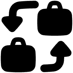 Business To Business Icon from Plump Solid Set