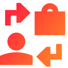Business To Consumer Icon from Sharp Gradient Set