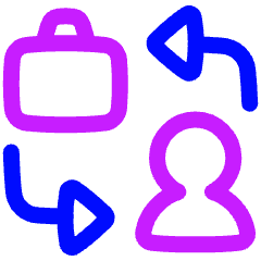 Business To Consumer Icon from Plump Neon Set