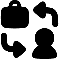 Business To Consumer Icon from Plump Solid Set