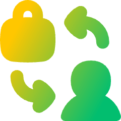 Business To Consumer Icon from Flex Gradient Set