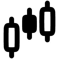 Candles Chart Icon from Plump Remix Set