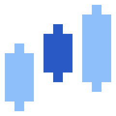 Candles Chart Icon from Sharp Flat Set
