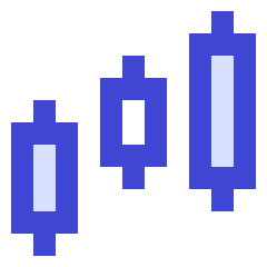 Candles Chart Icon from Sharp Duo Set