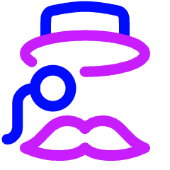 Capitalist Monopoly Icon from Plump Neon Set