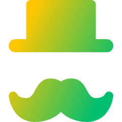 Capitalist Monopoly Icon from Core Gradient Set