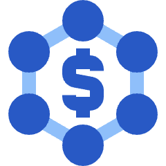 Cash Molecule Icon from Sharp Flat Set