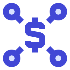 Cash Network Icon from Sharp Duo Set