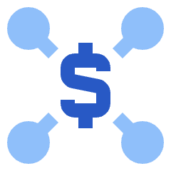 Cash Network Icon from Sharp Flat Set